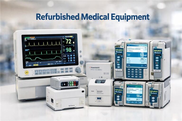 refurbished medical equipment in detail